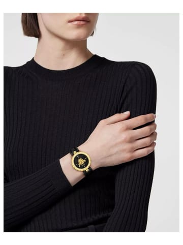 Versace Analoguhr für Damen in Schwarz
