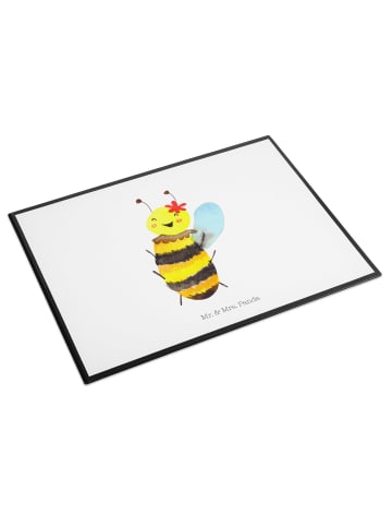 Mr. & Mrs. Panda Schreibtisch Matte Biene Happy ohne Spruch in Weiß