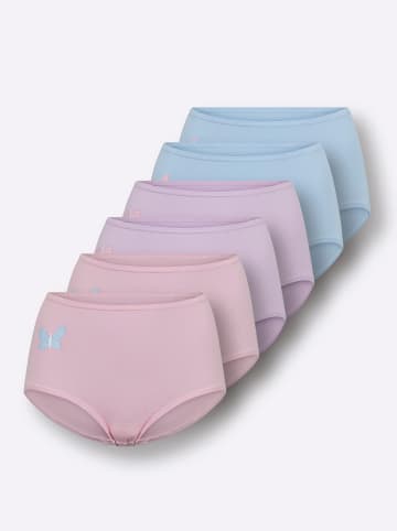 WITT WEIDEN Taillenslip in 2x rosé + 2x flieder + 2x eisblau