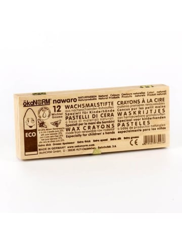 ÖkoNorm Wachs-Wichtel/Gnome nawaro, Holzbox FSC-zertifiziert - 6 Farben - ab 18 Monaten