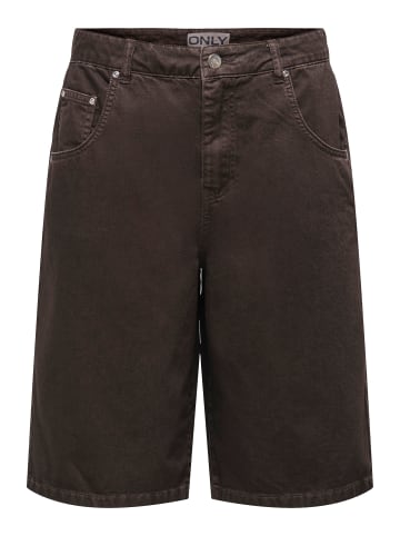 ONLY ONLMATE-SILLA REG BAGGY LONG SHORTS in Coffee Bean