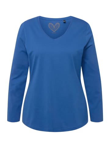 Ulla Popken Shirt in grau blau