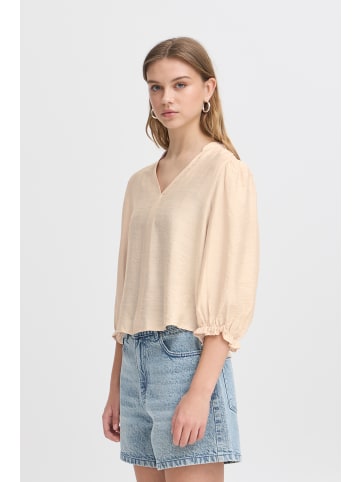 ICHI Halblange Ärmel IXWILMA Regular fit in Tapioca