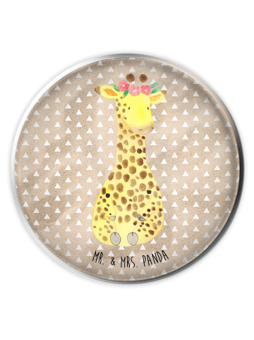 Mr. & Mrs. Panda Ablaufgarnitur Giraffe Blumenkranz ohne Spruch in Sandig