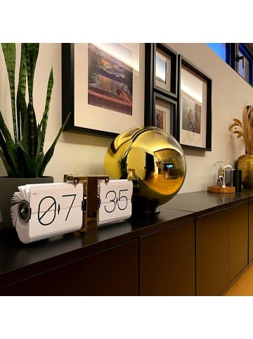 s.LUCE Glaskugel Tischleuchte Progress in Gold