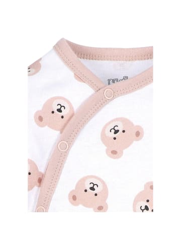 Nini Langarmbody Teddybär in weiss