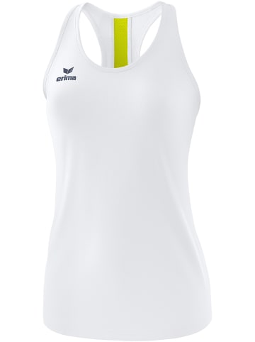 erima Squad Tanktop in weiss/slate grey/bio lime