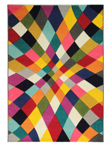 KADIMA DESIGN Mehrfarbiger hochdichter Teppich mit Jute-Rücken