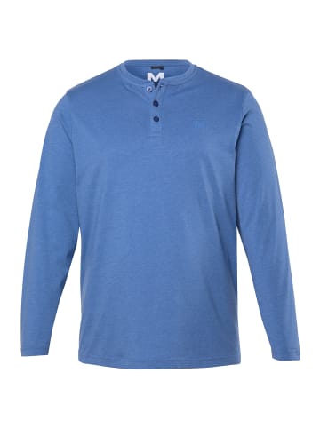 Men Plus Kurzarm T-Shirt in denimblau