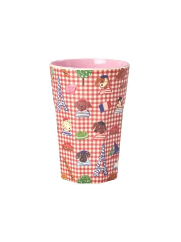 Rice Hoher Melamin Becher Kids in Paris in rot
