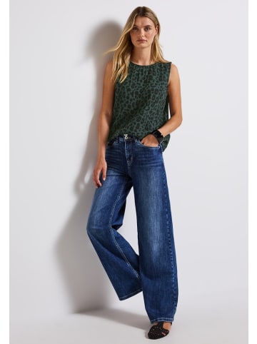 Street One Musselin Blusentop mit Print in Grün