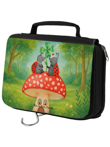 Mr. & Mrs. Panda Kulturtasche Marienkäfer Fliegenpilz Design ohn... in Weiß