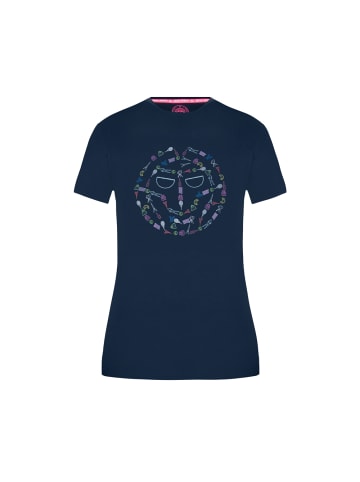 BIDI BADU Lakisha Lifestyle Tee - dark blue/ mixed in dunkelblau/mehrfarbig