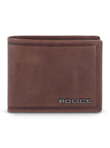 Police Geldbörse Leder 11.5 cm in brown