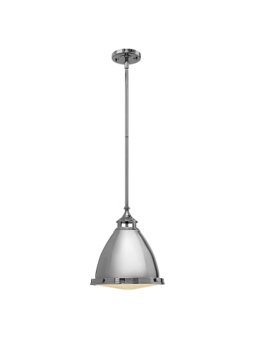 Licht-Erlebnisse Pendelleuchte Ø 32.4 x (T)42.6 cm in Nickel poliert GrauNickel poliert Grau