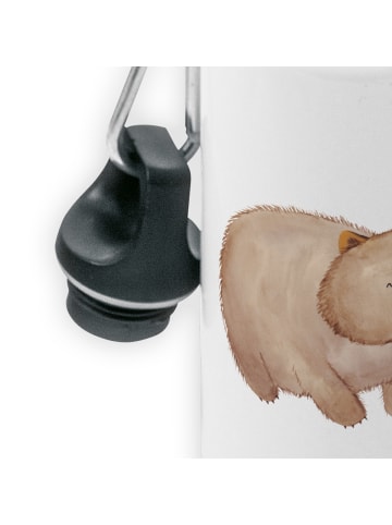 Mr. & Mrs. Panda Kindertrinkflasche Wombat ohne Spruch in Weiß