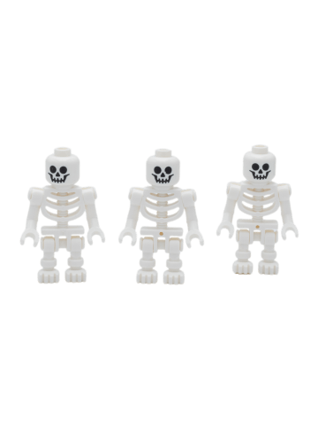 LEGO Skelette Skeleton Teile - ab 3 Jahren in white