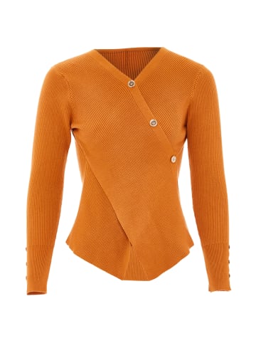 NAEMI Damen Strickpullover in Braun