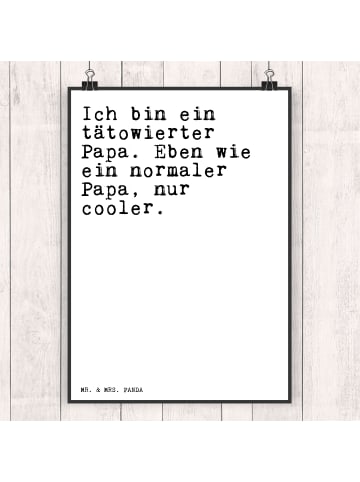 Mr. & Mrs. Panda wanddeko Ich bin ein tätowierter... mit Spruch in Weiß