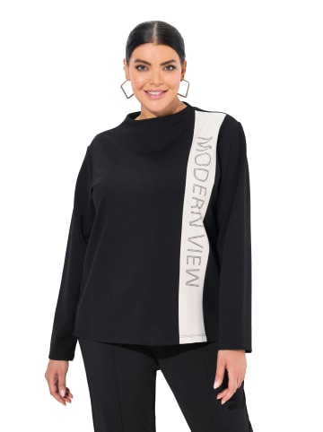 Ulla Popken Sweatshirt in schwarz