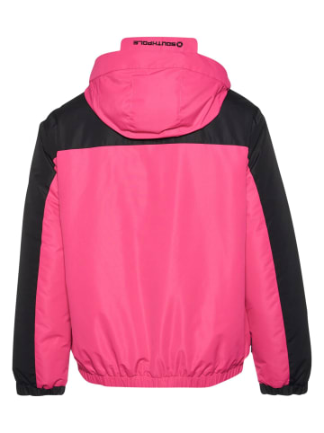 Southpole Winterjacken in pink/black