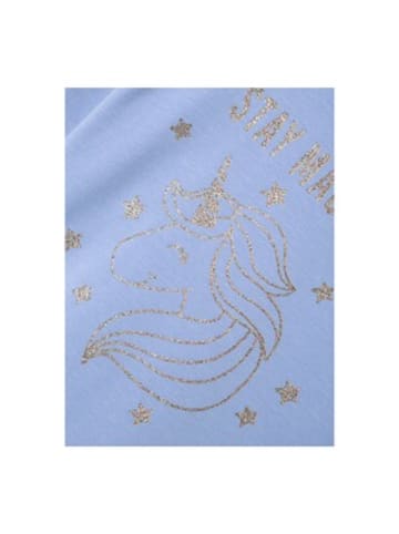 name it Shirt langarm Einhorn Glitzer in Blau