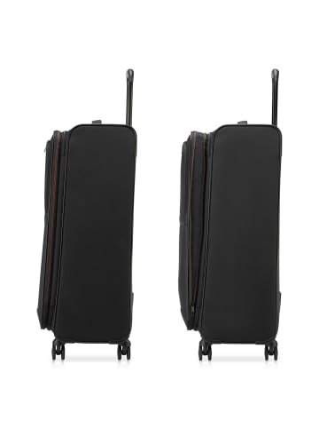 Roncato Metropolitan 4 Rollen Kofferset 3-teilig mit Dehnfalte in black