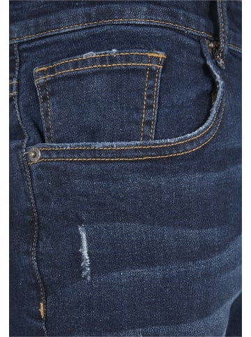 Urban Classics Straight Fit in darkblue destroyed washed