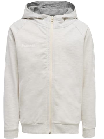 Hummel Reißverschluss Kapuzenpullover Hmlgo Damen in EGRET MELANGE