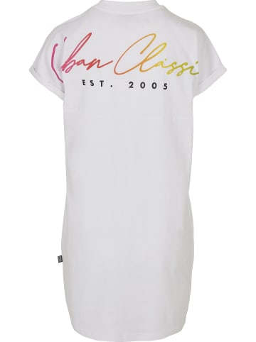 Urban Classics Urban Classics Damen Ladies Rainbow Tee Dress in white