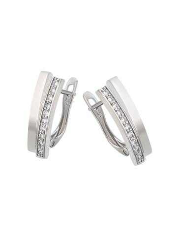 NAEMI Women Earrings in Silver White