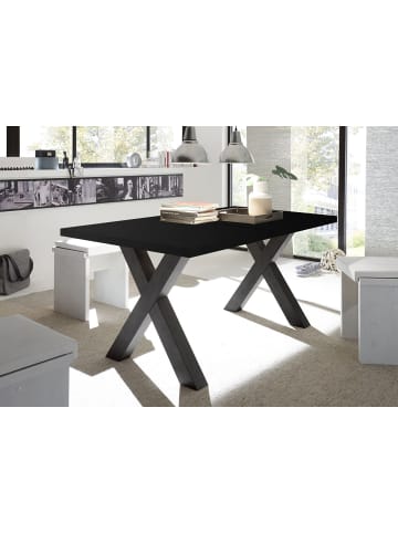 58 aufm Kessel ESSTISCH ausziehbar Eike 7 140 x 90 x 75 Esszimmertisch Schwarzstahl