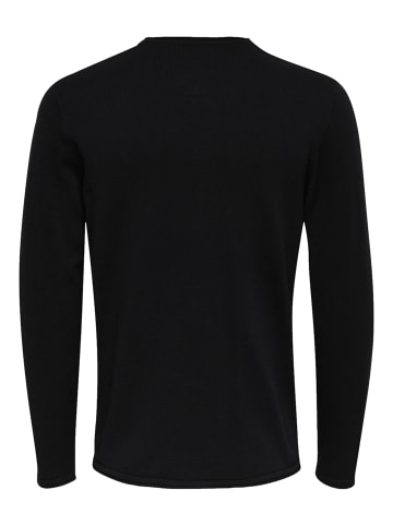 Only&Sons Pullover 'ONSJIM Reg 12 Crew Knit CS' in schwarz