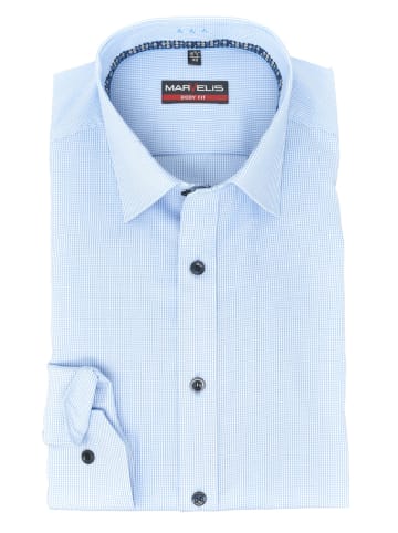 MARVELIS Body Fit Businesshemd in Hellblau