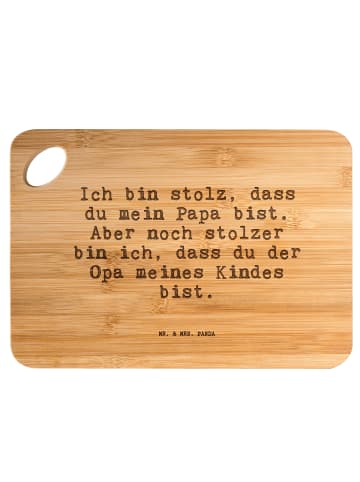 Mr. & Mrs. Panda Holzbrettchen Ich bin stolz, dass... mit Spruch in Braun