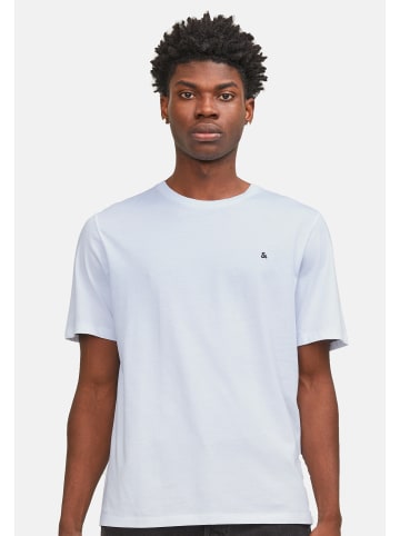 Jack & Jones T-Shirt Essentials in Weiß / dunkelblau / dunkelgrau