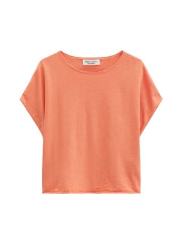 Marc O'Polo Ärmelloser Feinstrick-Pullover loose in Warm Orange