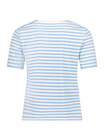 BETTY & CO Basic Shirt mit Ringel in Weiß/Blau