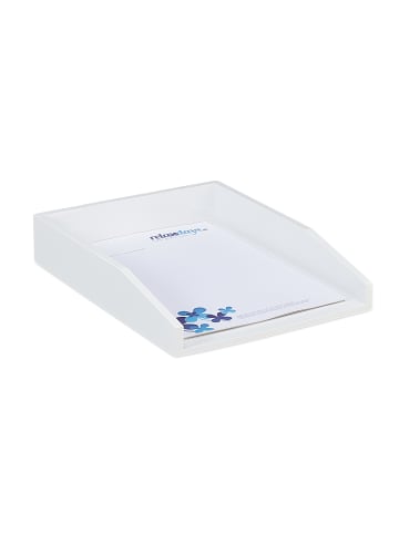 relaxdays 2x Dokumentenablage in Weiß - DIN A4