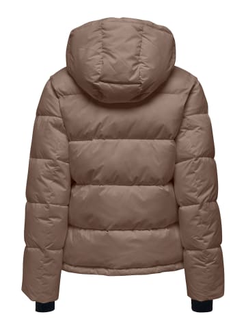ONLY Daunenjacke in Taupe Gray