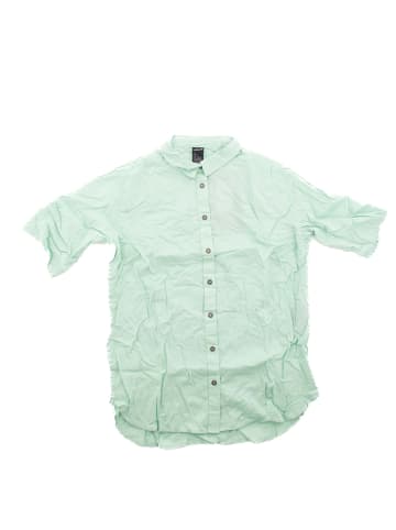 Jack Wolfskin Bluse Nata River Shirt Damen Bluse kurzarm T-Shirt in Grün