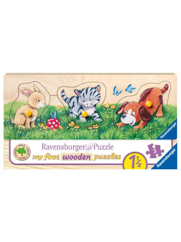 Ravensburger Niedliche Tierkinder. Holz Puzzle 3 Teile