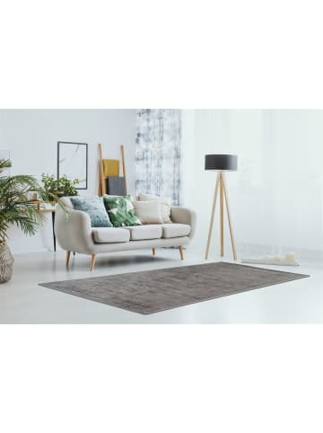 Kurzflor Teppich Karla 125 in Anthrazit