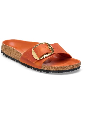 Birkenstock Sandale Big Buckle Oiled Leather in Orange