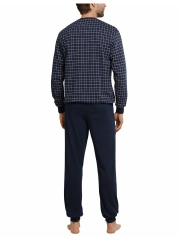 Schiesser Pyjama kurz für Herren in dunkel-blau