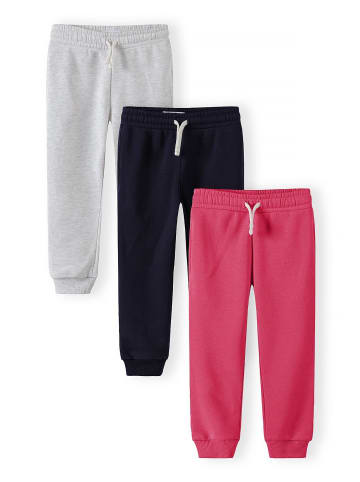Minoti 3-er Pack Jogger Pants 30FLEECE151 in dunkelblau