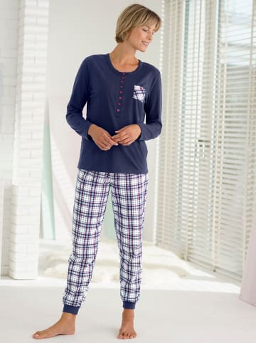 WITT WEIDEN Schlafanzug in marine-kariert