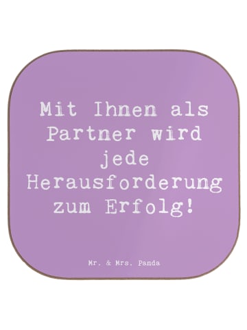 Bierdeckel Spruch Erfolgreiche Geschäftspartner... in Lavendeltraum
