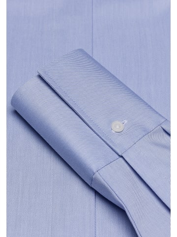 Vincenzo Boretti Bluse leicht tailliert in hellblau