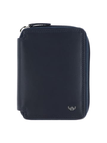 Golden Head Polo Geldbörse RFID Schutz Leder 12.5 cm in marineblau